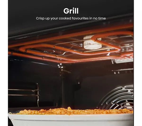 Hisense HDCEC6C20X 60cm AirFry Electric Ceramic Cooker With Catalytic Liners - Stainless Steel