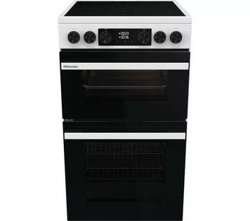 Hisense HDCEC5C10W 50cm AirFry Electric Ceramic Cooker With Catalytic Liners - White