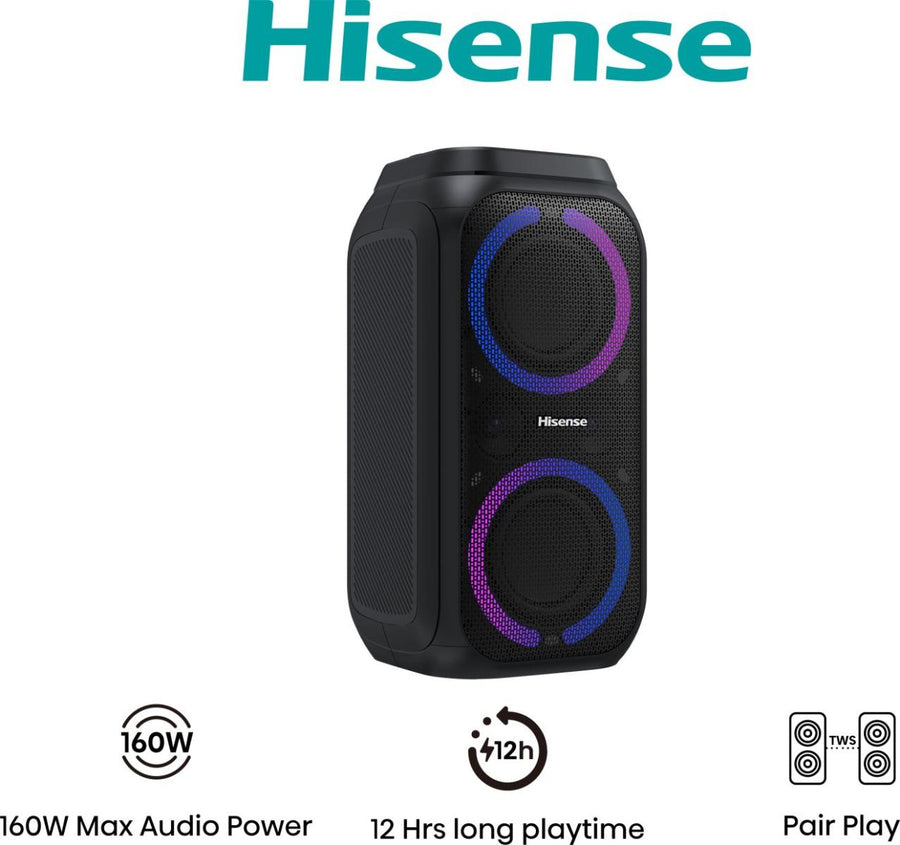 Hisense Party Rocket 160 - Portable Party Speaker [£50 Cashback]
