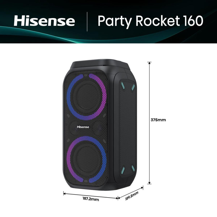 Hisense Party Rocket 160 - Portable Party Speaker [£50 Cashback]