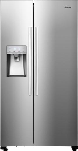 Hisense RS694N4ICE American Fridge Freezer With Plumbed Ice & Water - Stainless Steel