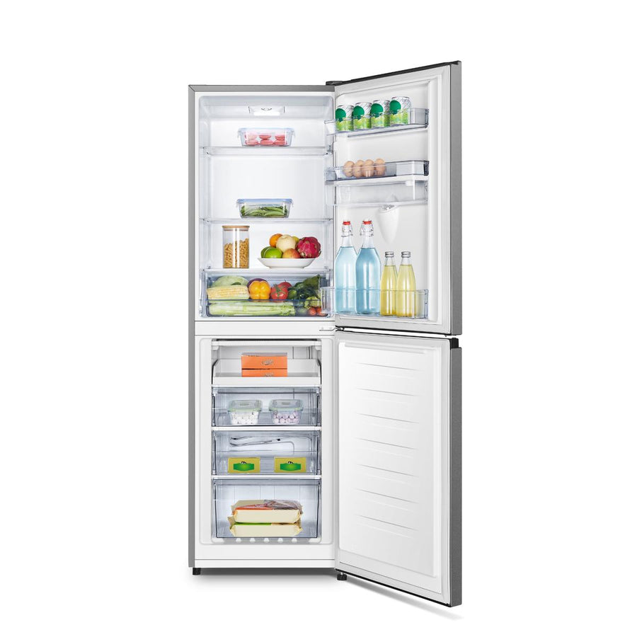 Fridgemaster MC55240DES 50/50 Fridge Freezer With Water Dispenser - Silver