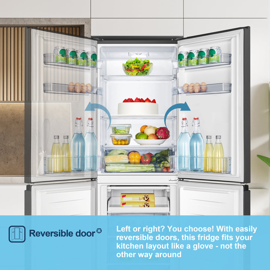 Fridgemaster MC55240EB 50/50 Fridge Freezer - Black