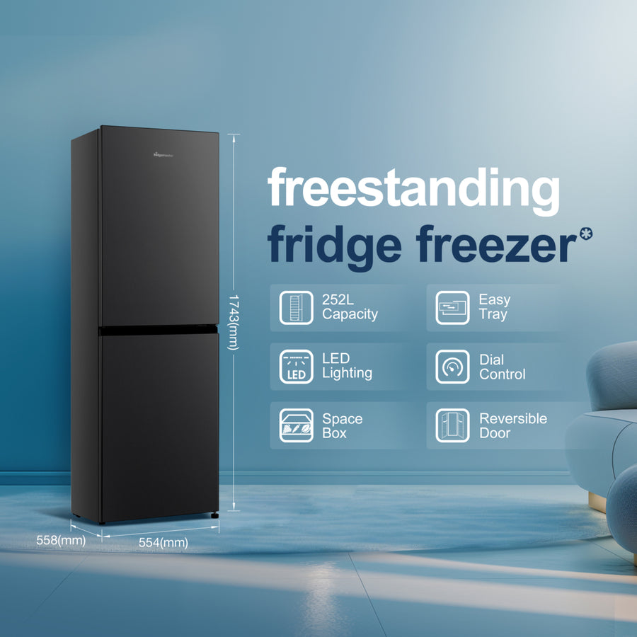 Fridgemaster MC55240EB 50/50 Fridge Freezer - Black