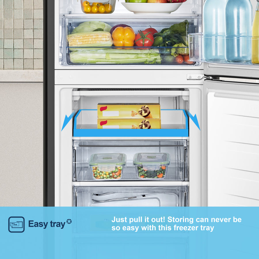 Fridgemaster MC55240EB 50/50 Fridge Freezer - Black