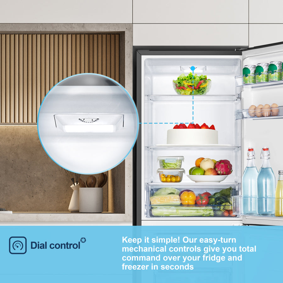 Fridgemaster MC55240EB 50/50 Fridge Freezer - Black