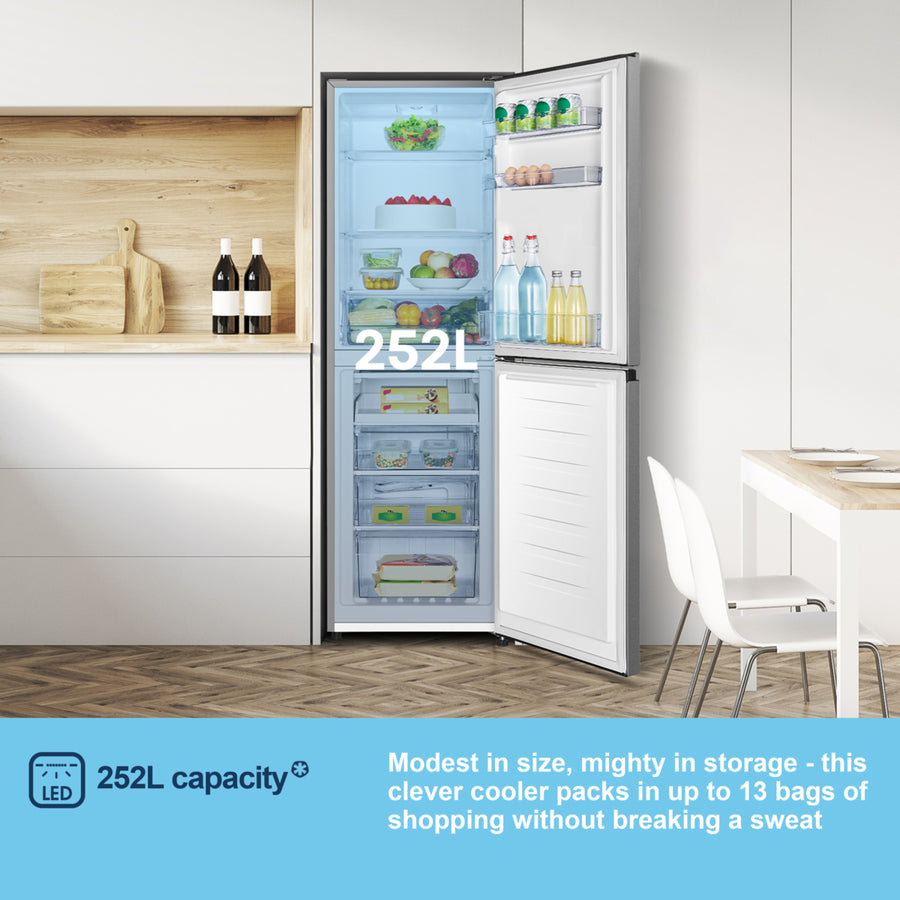 Fridgemaster MC55240ES 50/50 Fridge Freezer - Silver