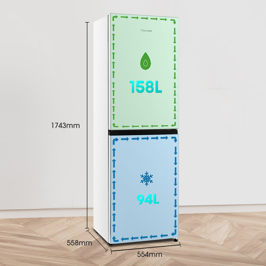 Fridgemaster MC55240E 50/50 Fridge Freezer - White