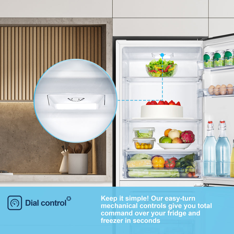 Fridgemaster MC55240E 50/50 Fridge Freezer - White