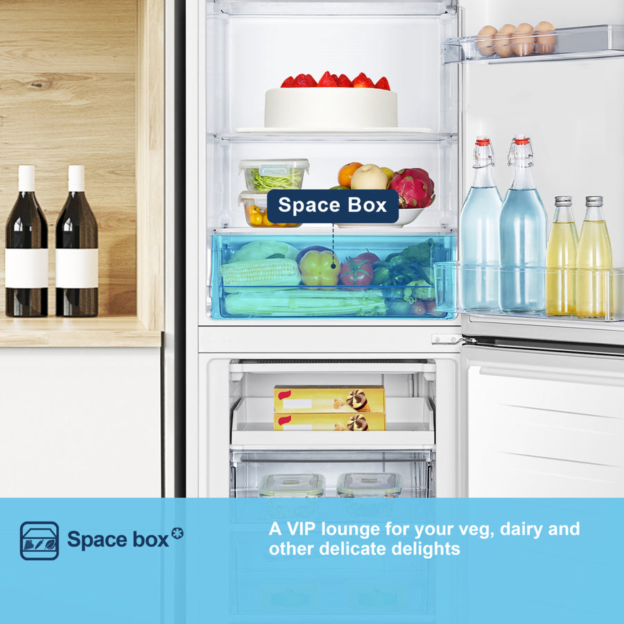 Fridgemaster MC55240E 50/50 Fridge Freezer - White