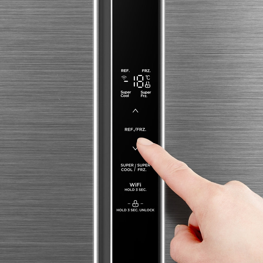 Midea MDRS619FIE46 American style fridge freezer - Stainless steel