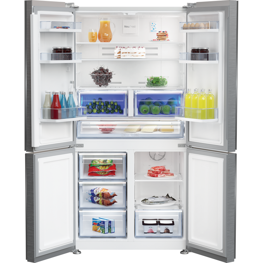 Beko MN1436224PS American Style Fridge Freezer Multi-Zone - Stainless steel