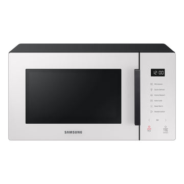 Samsung MS23T5018AE Glass Front 23 Litre Solo Microwave - Cotta White