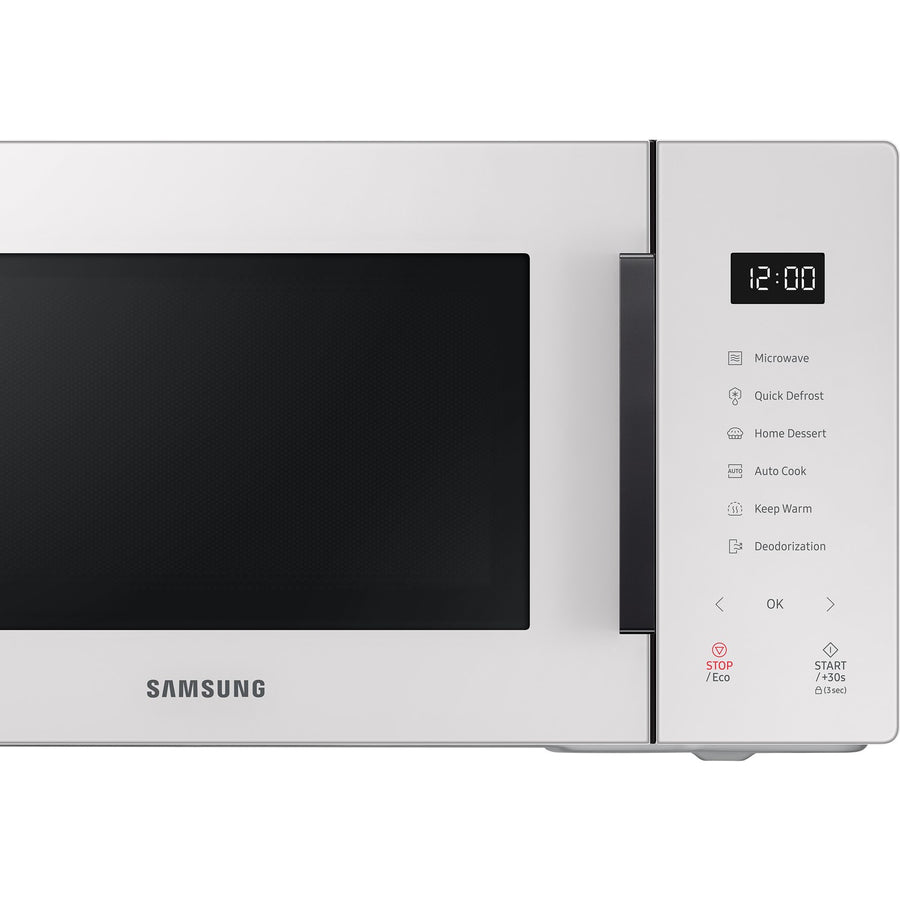 Samsung MS23T5018AE Glass Front 23 Litre Solo Microwave - Cotta White