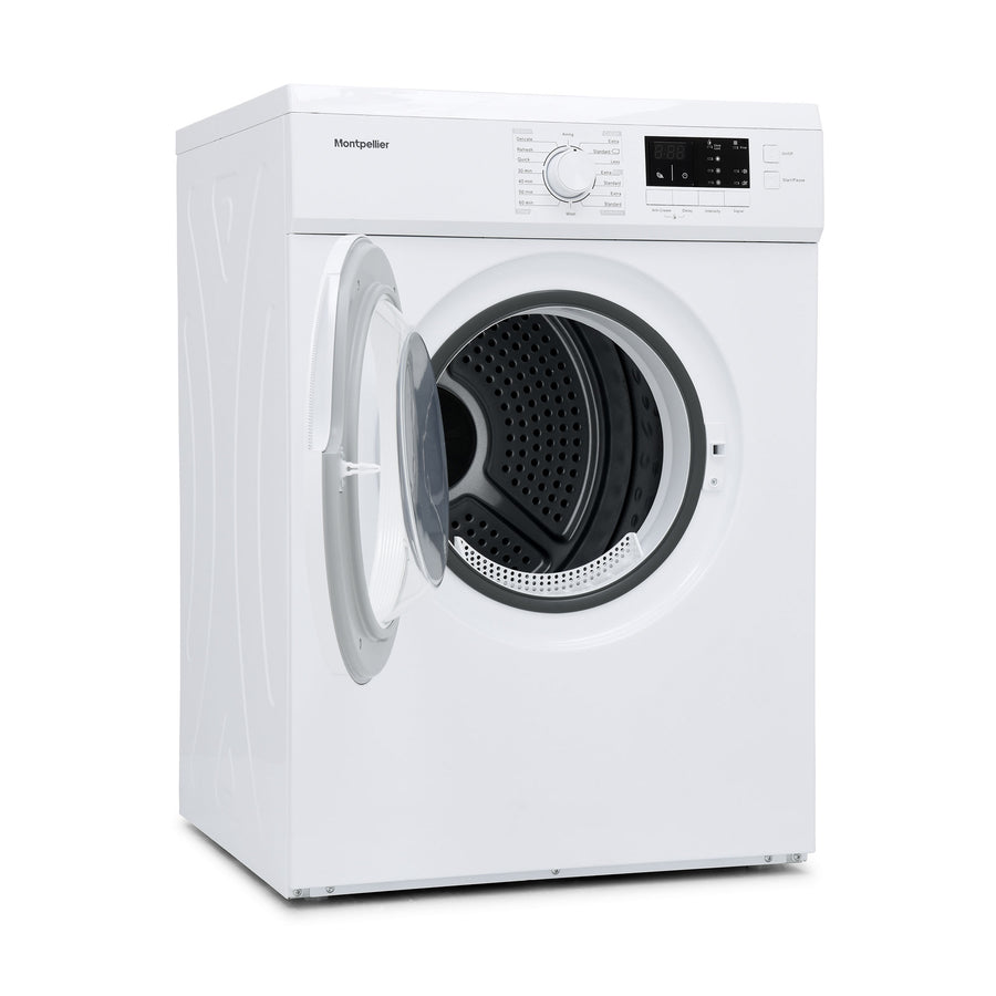Montpellier MVSD7W 7kg Vented Tumble dryer in white [2-Year parts & labour guarantee]
