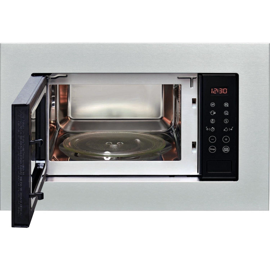 INDESIT MWI120GX 800W Built-in Microwave with Grill - Stainless Steel