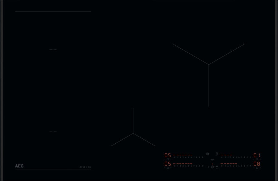 AEG NII84B10AB 7000 Series 80cm 5 Zone Bridge Induction Hob