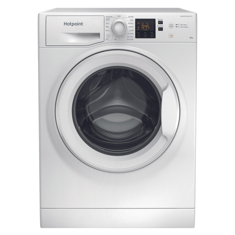 Hotpoint NSWF946WUK 9kg 1400rpm washing machine - white [45-minute full load cycle]