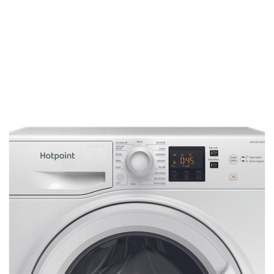 Hotpoint NSWF946WUK 9kg 1400rpm washing machine - white [45-minute full load cycle]