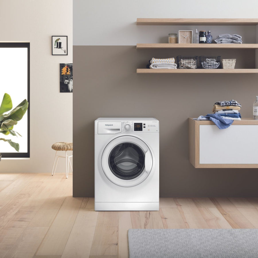 Hotpoint NSWF946WUK 9kg 1400rpm washing machine - white [45-minute full load cycle]