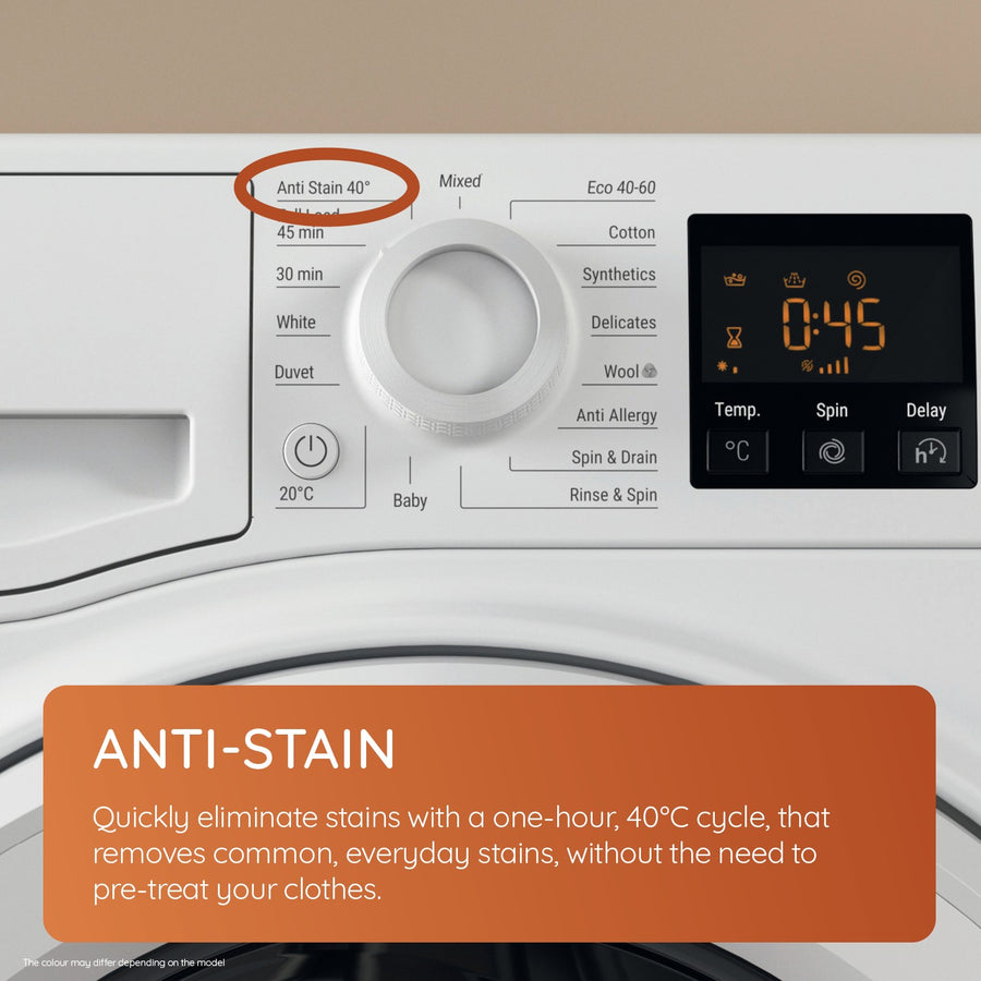 Hotpoint NSWF946WUK 9kg 1400rpm washing machine - white [45-minute full load cycle]