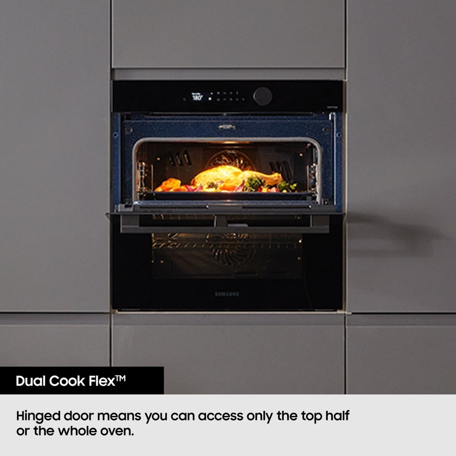 Samsung NV7B45205AS Dual Cook Flex Series 4 Catalytic Smart Oven - Stainless Steel [Free 5-year parts & labour guarantee]