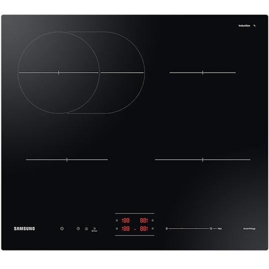 Samsung NZ64B4016FK Slim Fit 4 Zone 60cm Induction Hob With Oval Zone [Free 5-year parts & labour warranty]