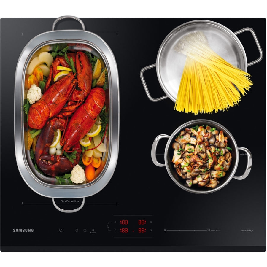 Samsung NZ64B6056GK Series 6 60cm Slim Fit Induction Hob with Flex Zone Plus