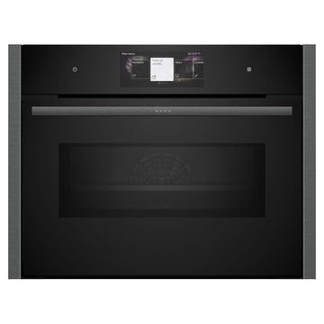 Neff N90 C24MT73G0B Built-in Pyro cleaning compact oven & microwave - Graphite grey [£250 cashback]