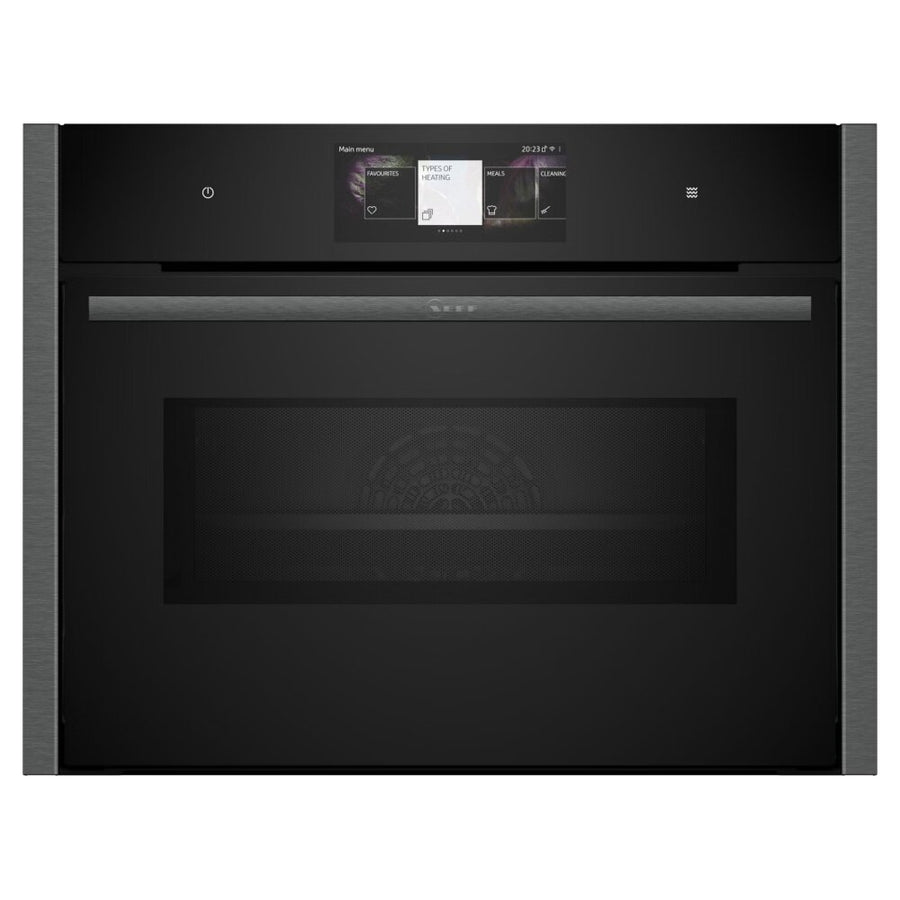 Neff N90 C24MT73G0B Built-in Pyro cleaning compact oven & microwave - Graphite grey [£250 cashback]