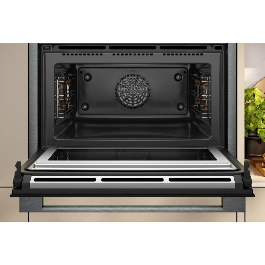 Neff N90 C24MT73G0B Built-in Pyro cleaning compact oven & microwave - Graphite grey [£250 cashback]