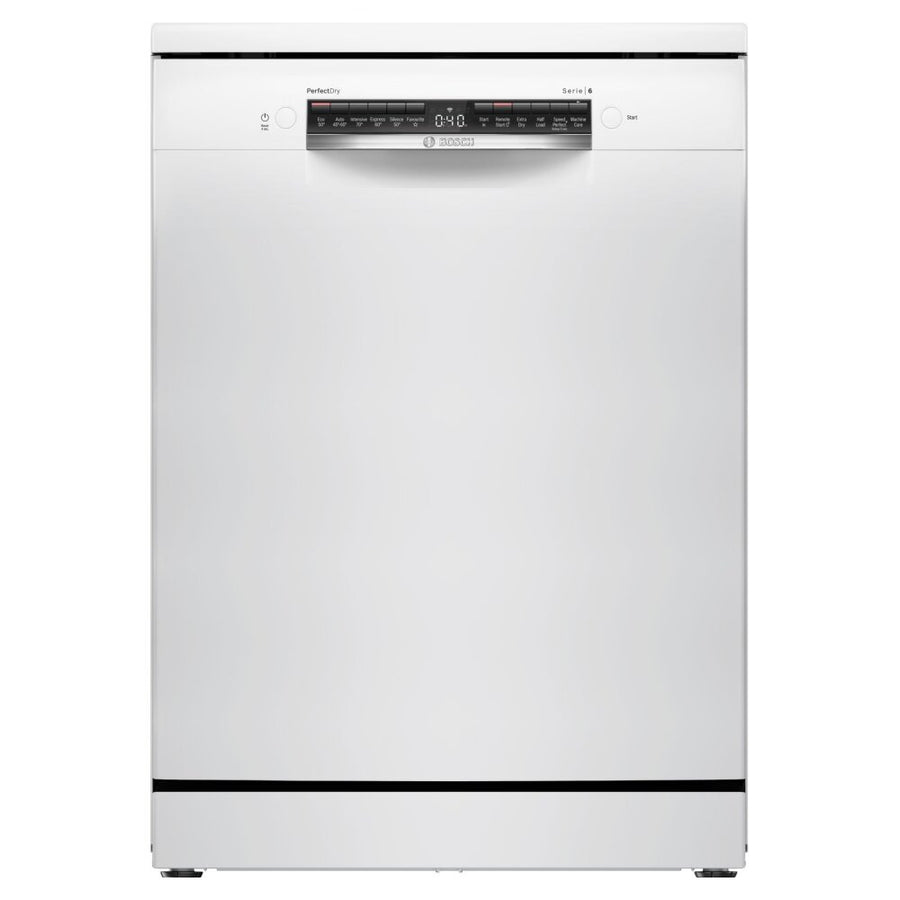SMS6ZCW10G Bosch white freestanding dishwasher