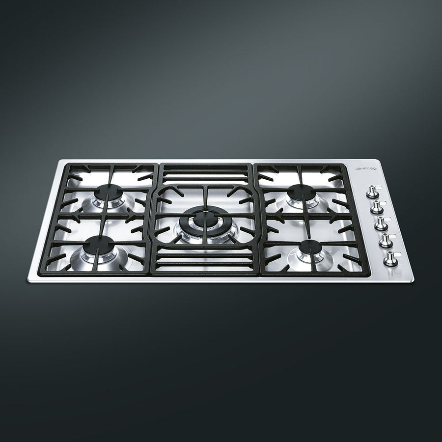 Smeg PGF95-4 90cm Classic Gas hob - Stainless Steel