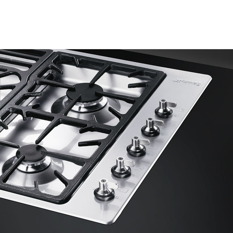 Smeg PGF95-4 90cm Classic Gas hob - Stainless Steel