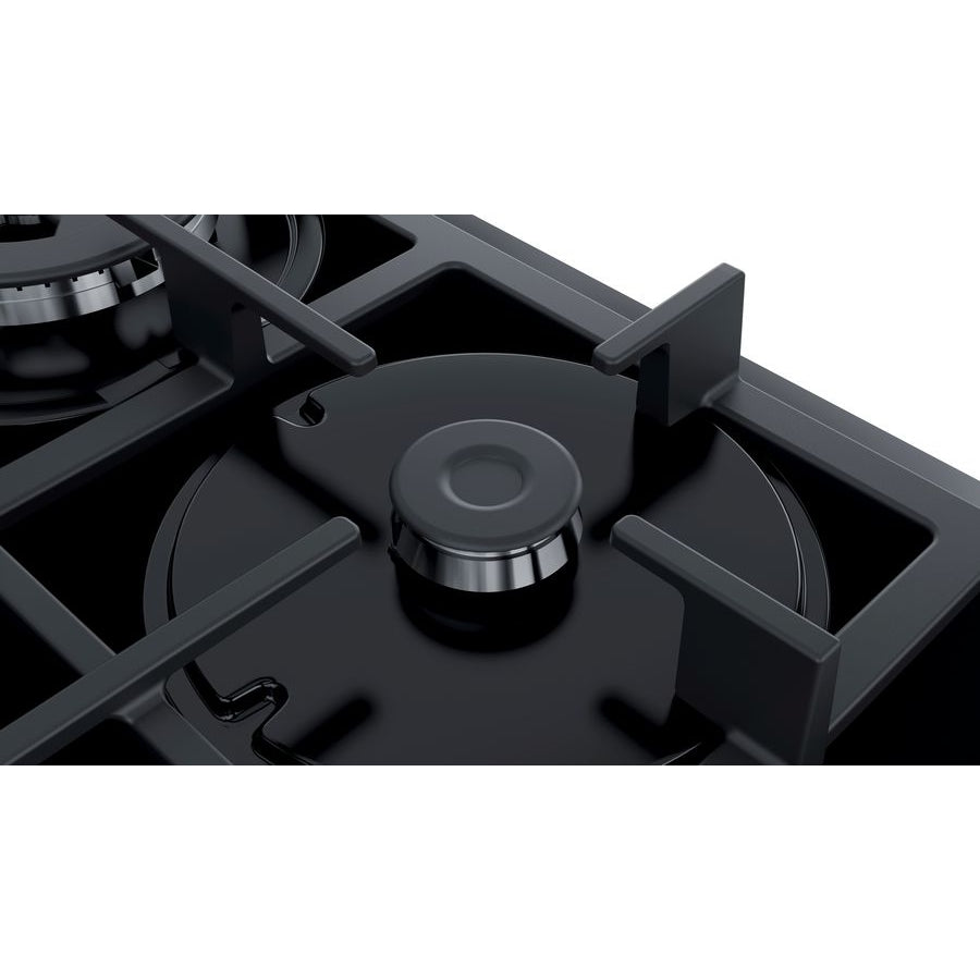 Bosch PNP6B6B90 Series 4 60cm Tempered Glass Gas Hob - Black