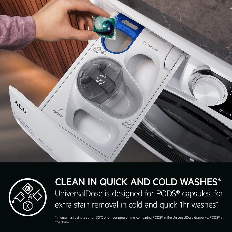 AEG LFSR7414U6UD 7000 ProSteam® UniversalDose 10kg Washing Machine - Anthracite