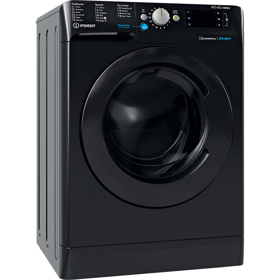 Indesit BDE86436XBUKN 8kg/6kg 1400rpm Washer dryer - Black