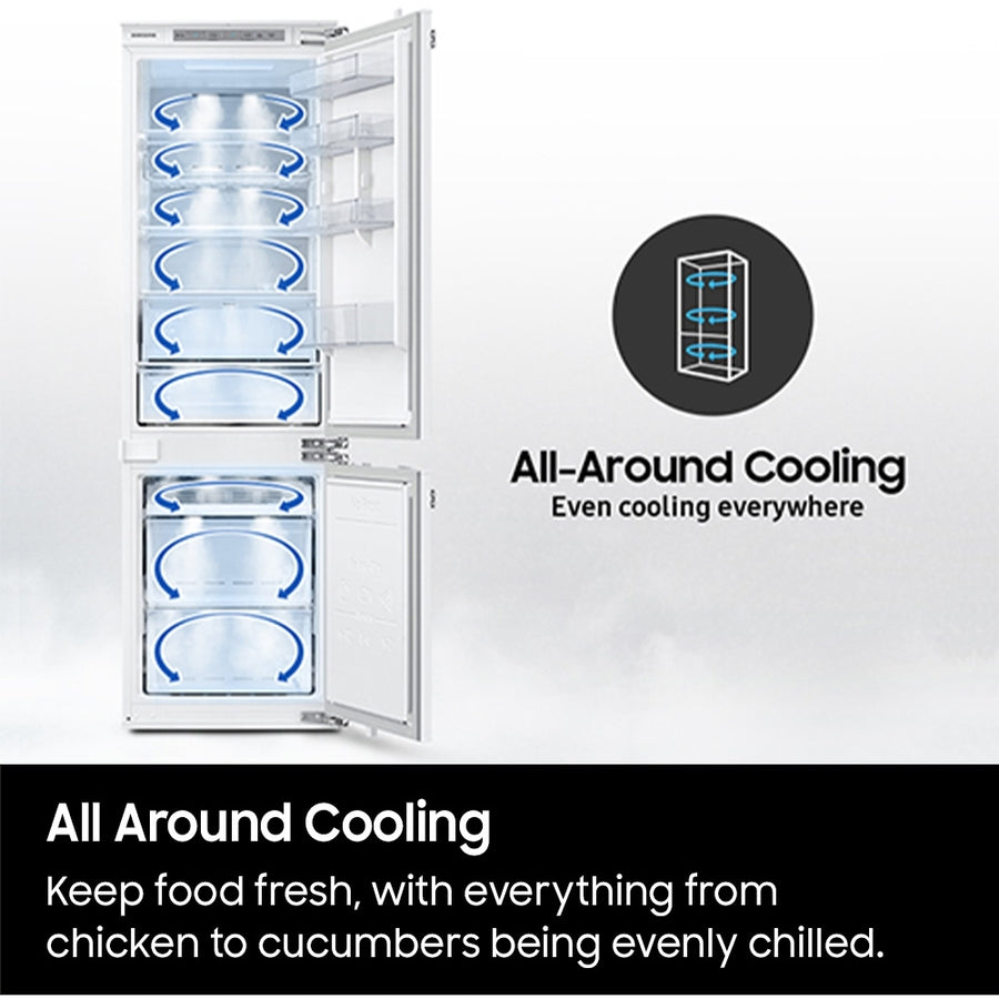 Samsung RB38C602ESA SpaceMax™ silver fridge freezer with total no frost cooling