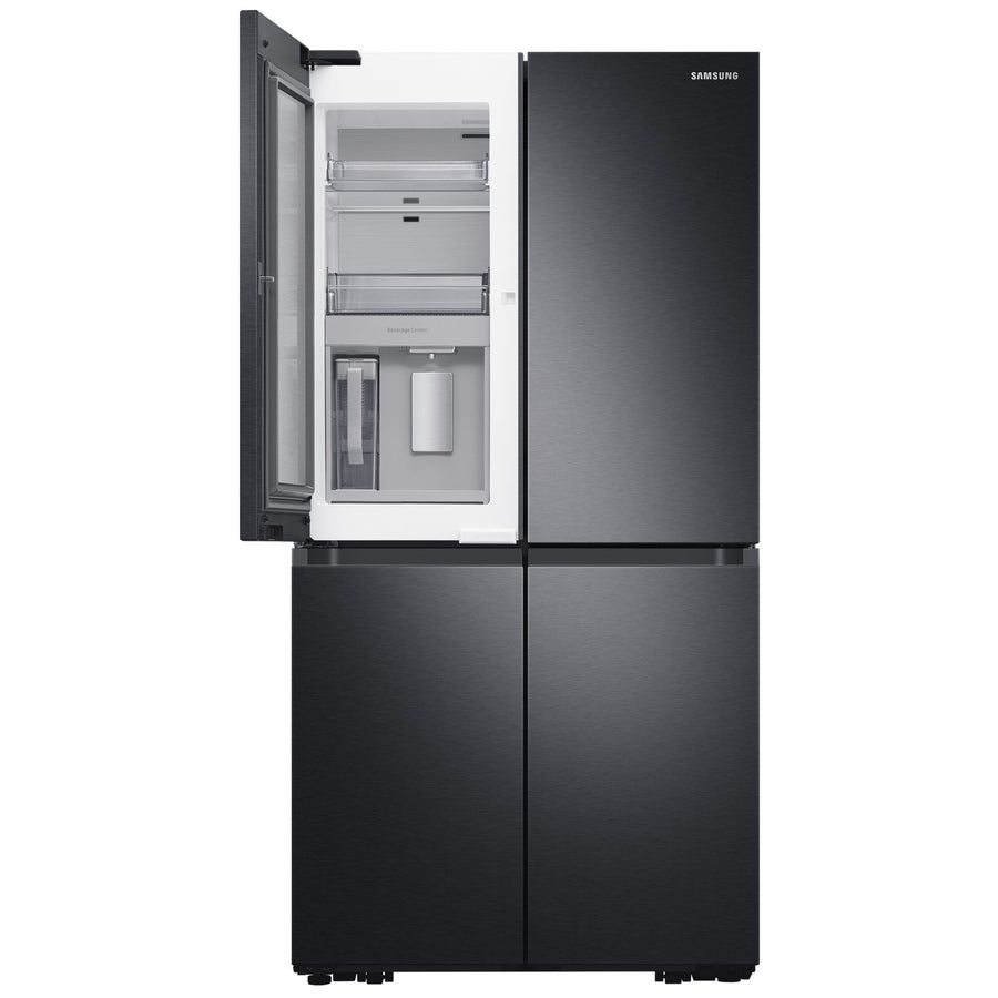 Samsung Beverage Center RF65A967EB1 Four-Door Fridge Freezer With Internal Plumbed Ice & Water - Black Steel [free 5-year parts & labour guarantee]