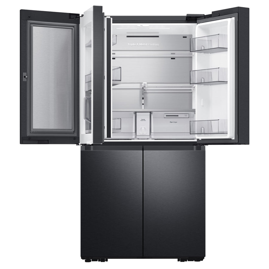 Samsung Beverage Center RF65A967EB1 Four-Door Fridge Freezer With Internal Plumbed Ice & Water - Black Steel [free 5-year parts & labour guarantee]