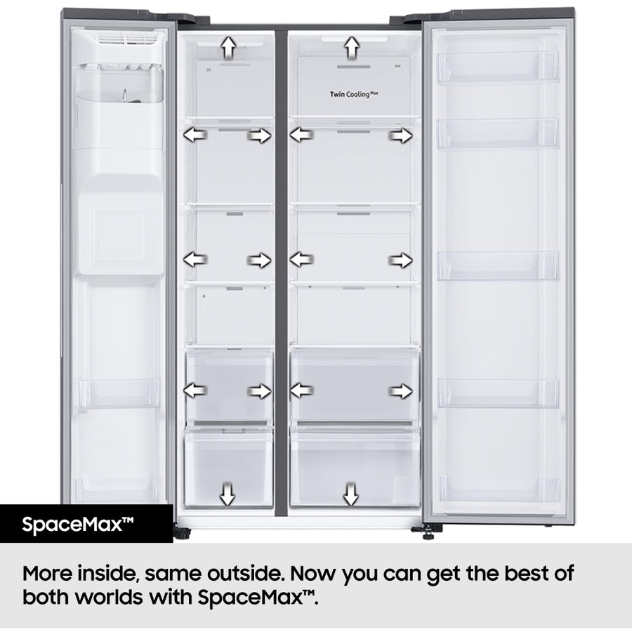 Samsung RH69CG895DS9EU Series 9 Plumbed Ice & water American Style Fridge Freezer - Silver [Free 5-year parts & labour guarantee] LAST ONE