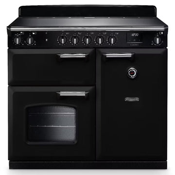 Rangemaster CL100EIPGBL/CM1 14205 Classic 100cm Induction Range Cooker - Black/Chrome