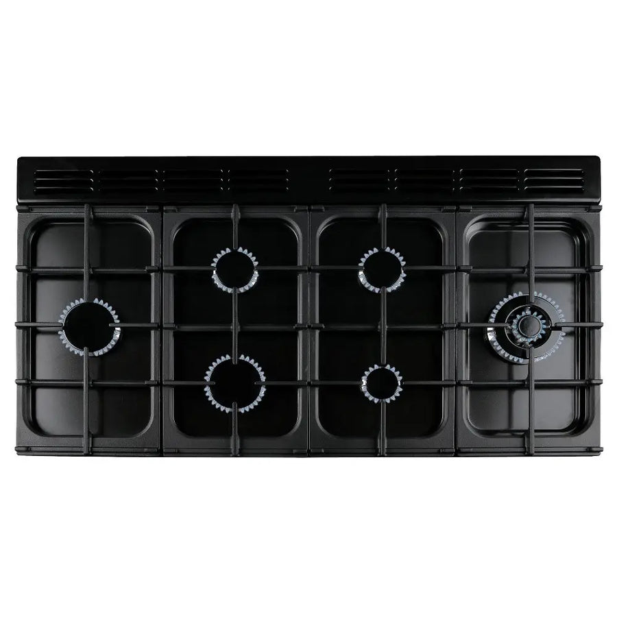 Rangemaster CLO110DFPBOR/CM1 110cm Classic Deluxe Dual Fuel Range Cooker - Black/Chrome