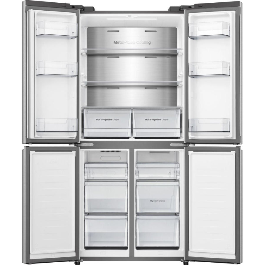 Hisense PureFlat RQ5P470SAID Fridge Freezer - Silver Stainless Steel
