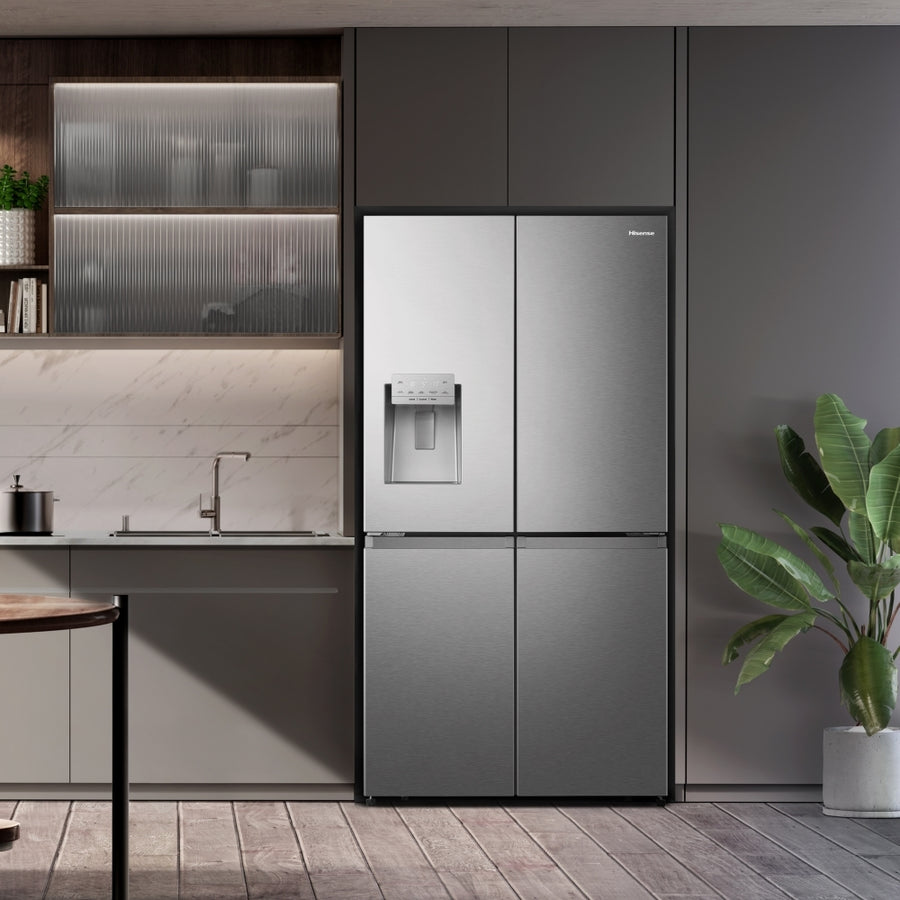 HIsense RQ760N4SASE PureFlat Non-Plumbed American style fridge freezer - stainless steel