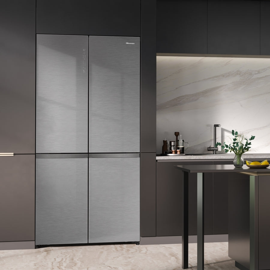Hisense RQ768N4GVE Multi Door American style fridge freezer - Silver