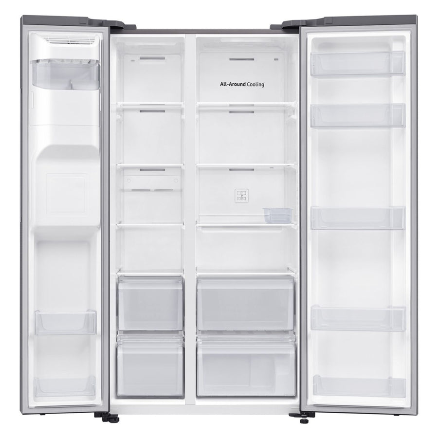 Samsung RS65DG5403S9EU Plumbed ice & water American style fridge freezer - Silver [Free 5-year parts & labour guarantee]