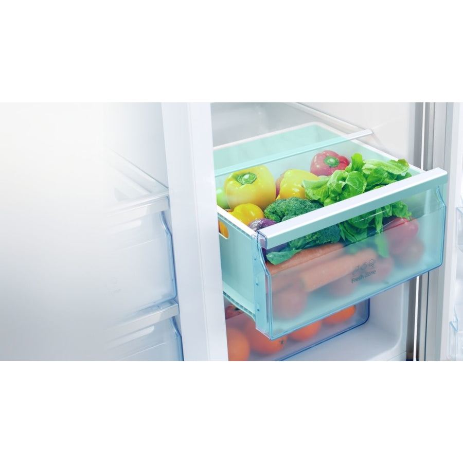 Hisense RS694N4TIE American Style Fridge Freezer With Non-Plumbed Ice & Water - Stainless Steel