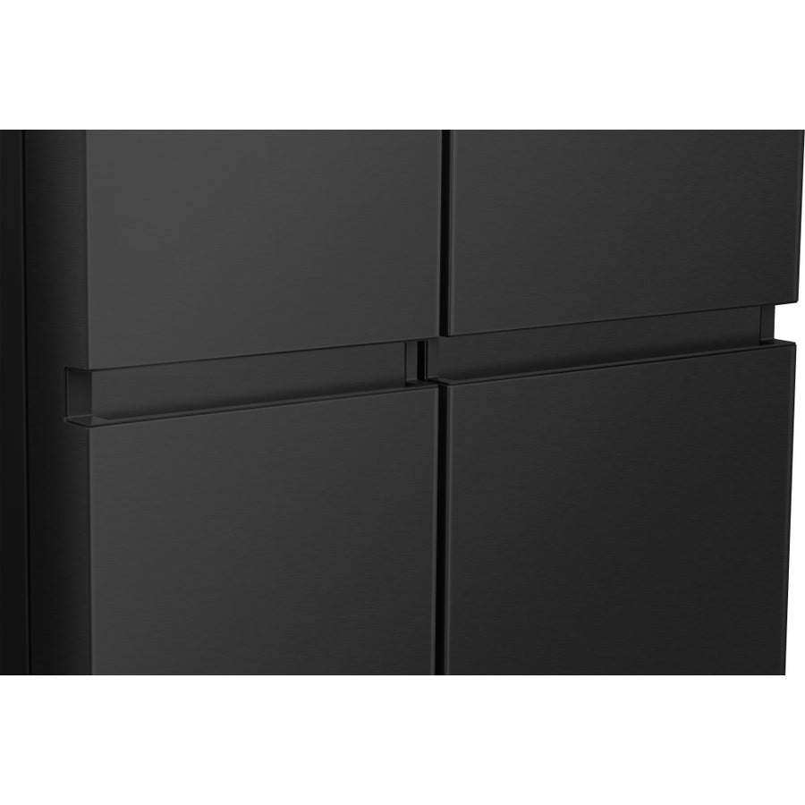 Hisense RS840N4WFE PureFlat Non-Plumbed American Style Fridge Freezer - Black