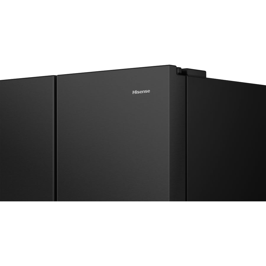 Hisense RS840N4WFE PureFlat Non-Plumbed American Style Fridge Freezer - Black